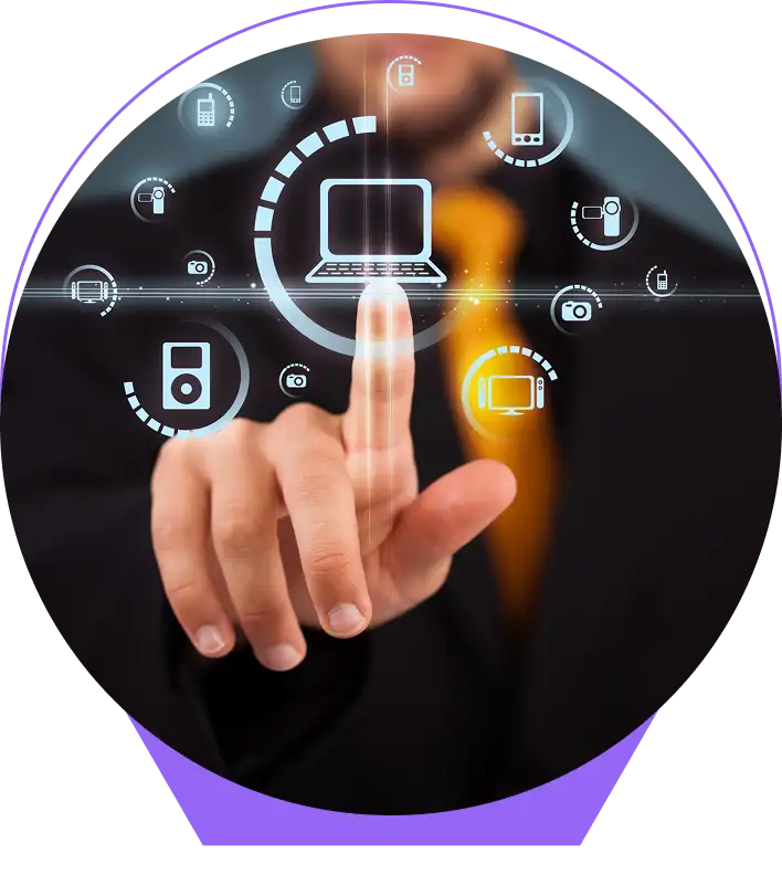 Marketing experts using data analytics and AI tools to optimize digital campaigns at Apexiosoft